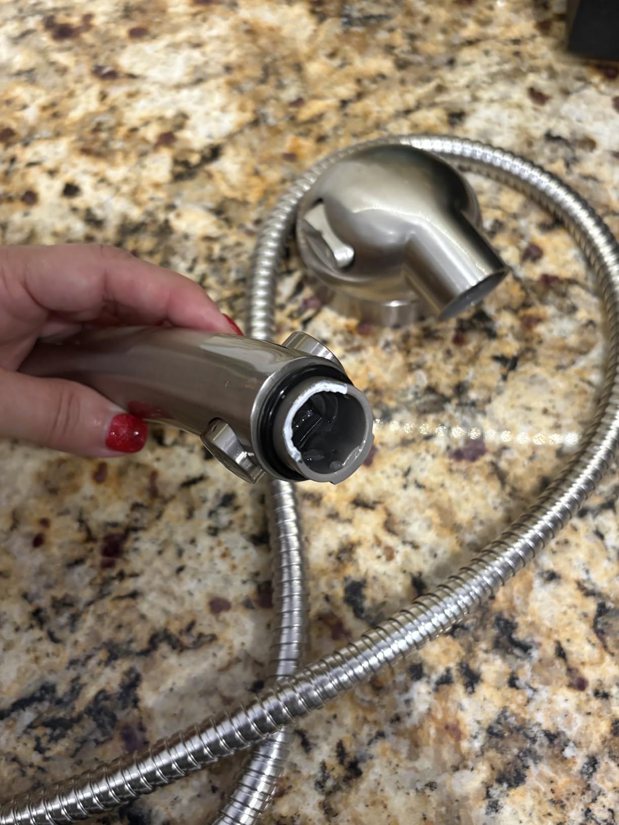 HANLIAN On/Off High Pressure Handheld Shower Head for RV Camper customer photo 2