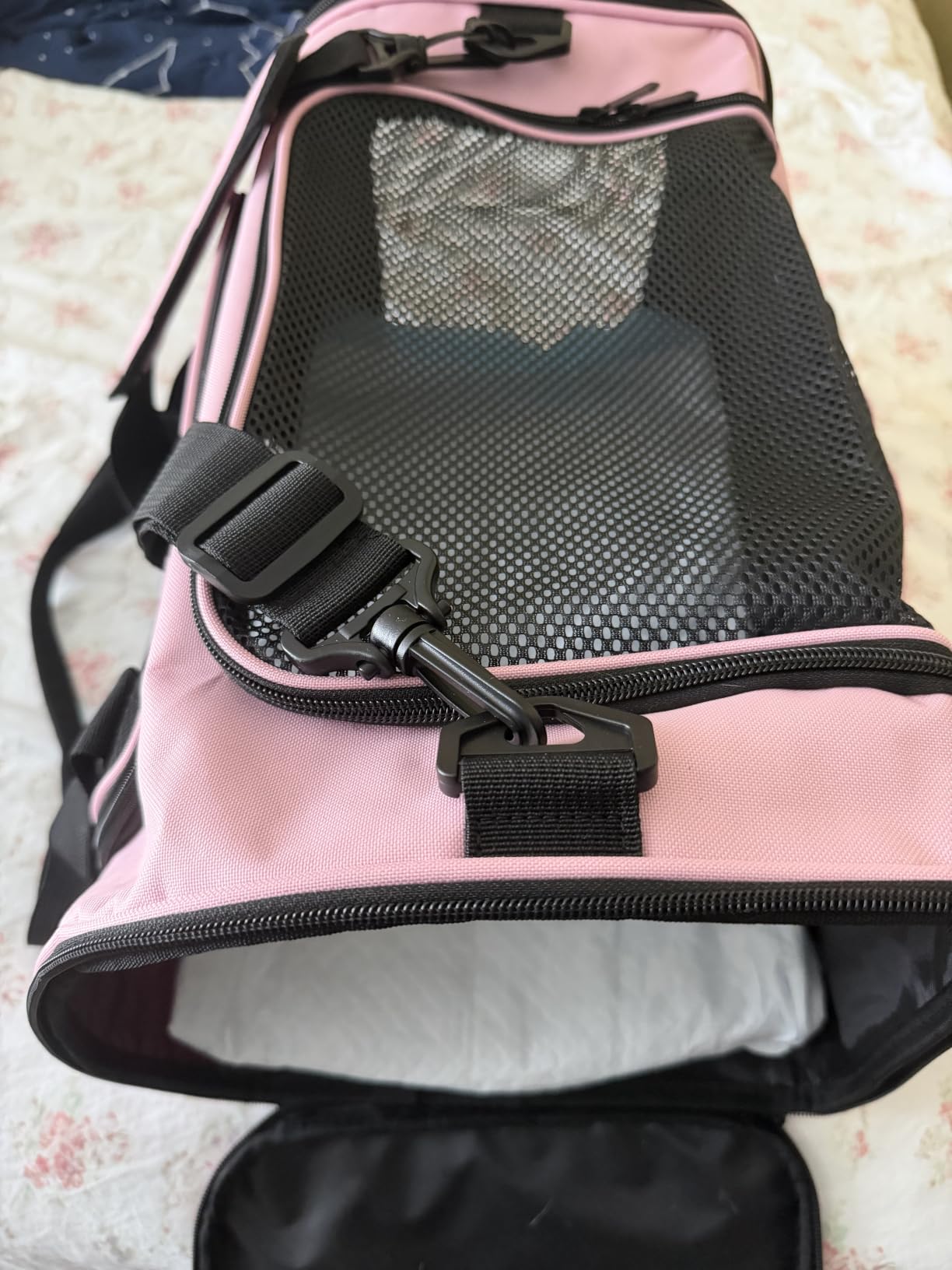 Carriers Soft-Sided Large Pet Carrier for Cats Dogs Small Animals Up to 25Lbs,Top Load Carrier,Ventilated Design,Portable Cat Carrier Airline Approved(X-Large,Green) customer photo 2