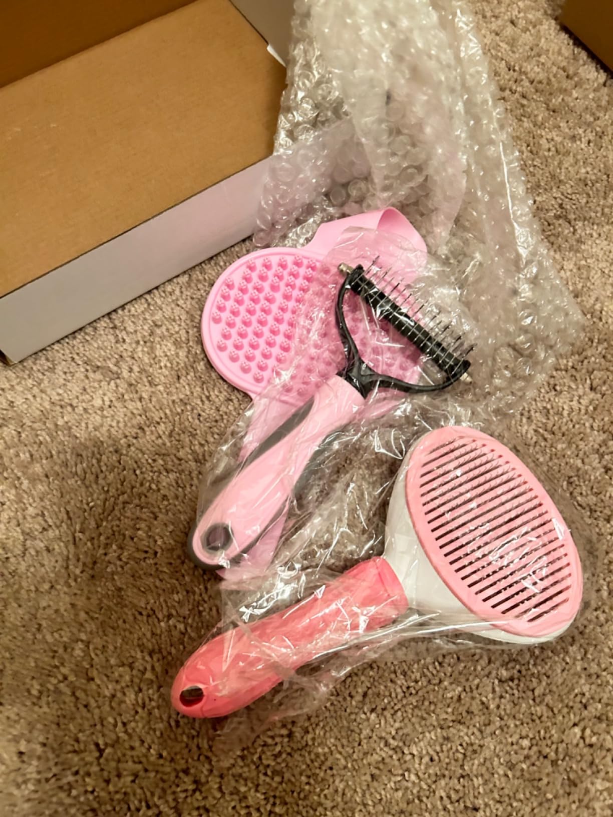 Complete Pet Grooming Solution by Dog - 9PCS Kit with Slicker Brush, Deshedding Tool, and Grooming Comb for All Breeds and Sizes, Promotes Healthy Skin and Coat customer photo 1