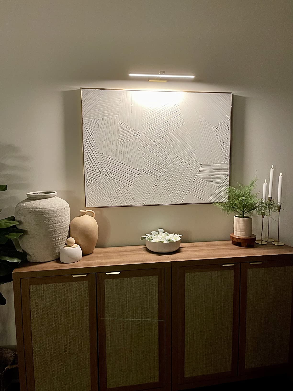 HEAGEERO Picture Lights for Wall,20in Gallery Light,5000mAh Art Light customer photo 2