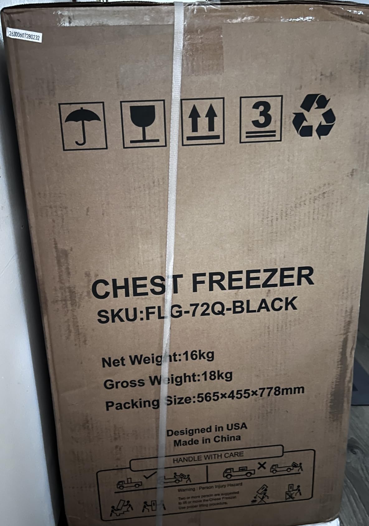 KRIB BLING Chest Freezer Adjustable Thermostat Compact Freezers with Removable Storage Basket for House Kitchen Garage Basement (5.0 cu.ft, Black) customer photo 1
