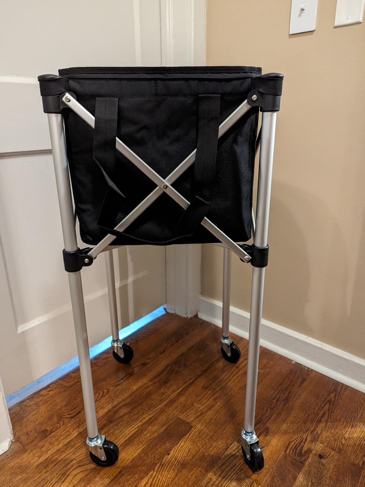 Angooni Professional Tennis Cart, 150/240 Ball Capacity, Silent PU Wheels customer photo 1