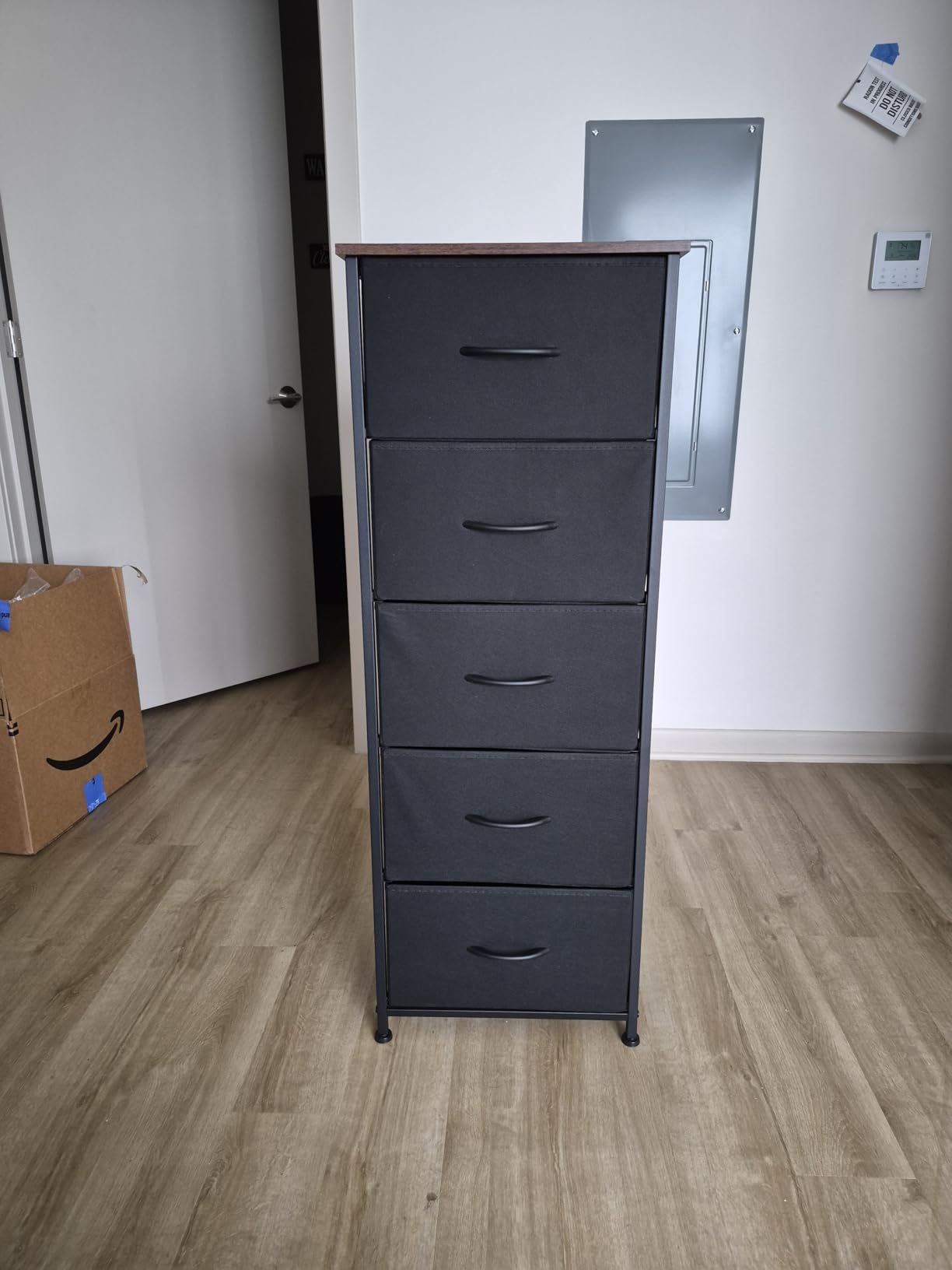 Somdot Tall Dresser for Bedroom, 5 Drawer Storage Cabinet, White customer photo 2