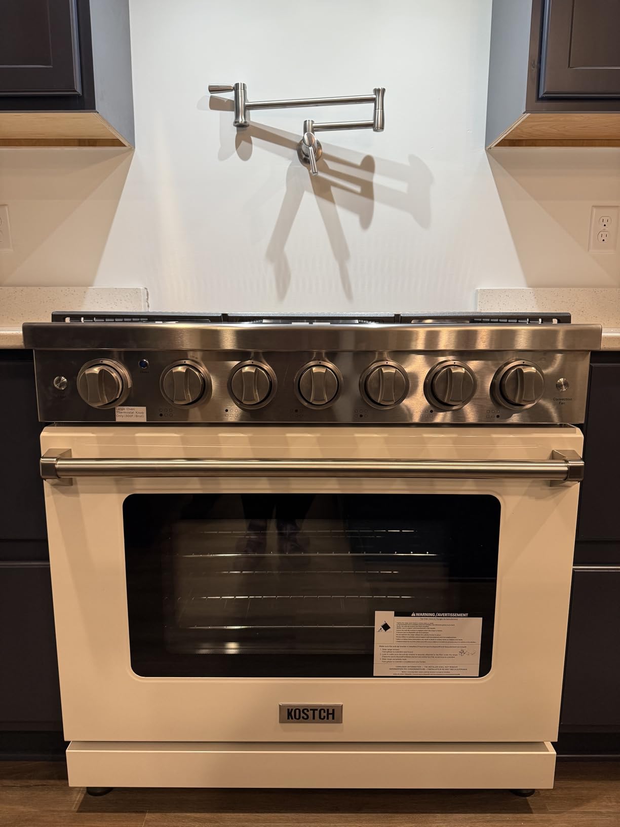 KOSTCH 36 inch Professional Freestanding Pro-Style Natural Gas Range or Liquid Propane Gas Range with 6 Burners, 6.0 cu.ft. Oven Capacity, in Stainless Steel - KOS-36RG03M (Stainless Steel) customer photo 1