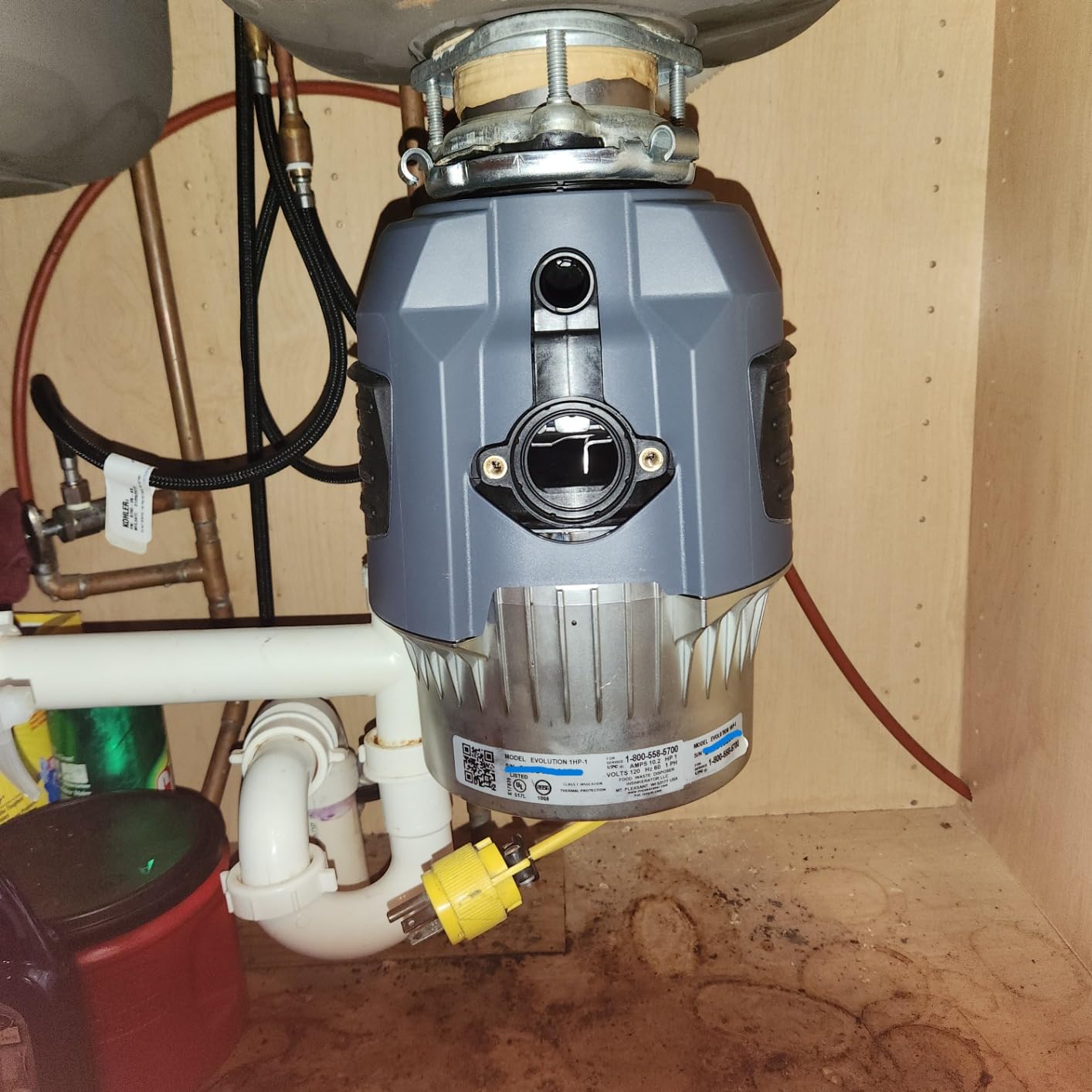 InSinkErator EVOLUTION 1HP 1 HP, Advanced Series Continuous Feed Food Waste Garbage Disposal, Gray customer photo 1