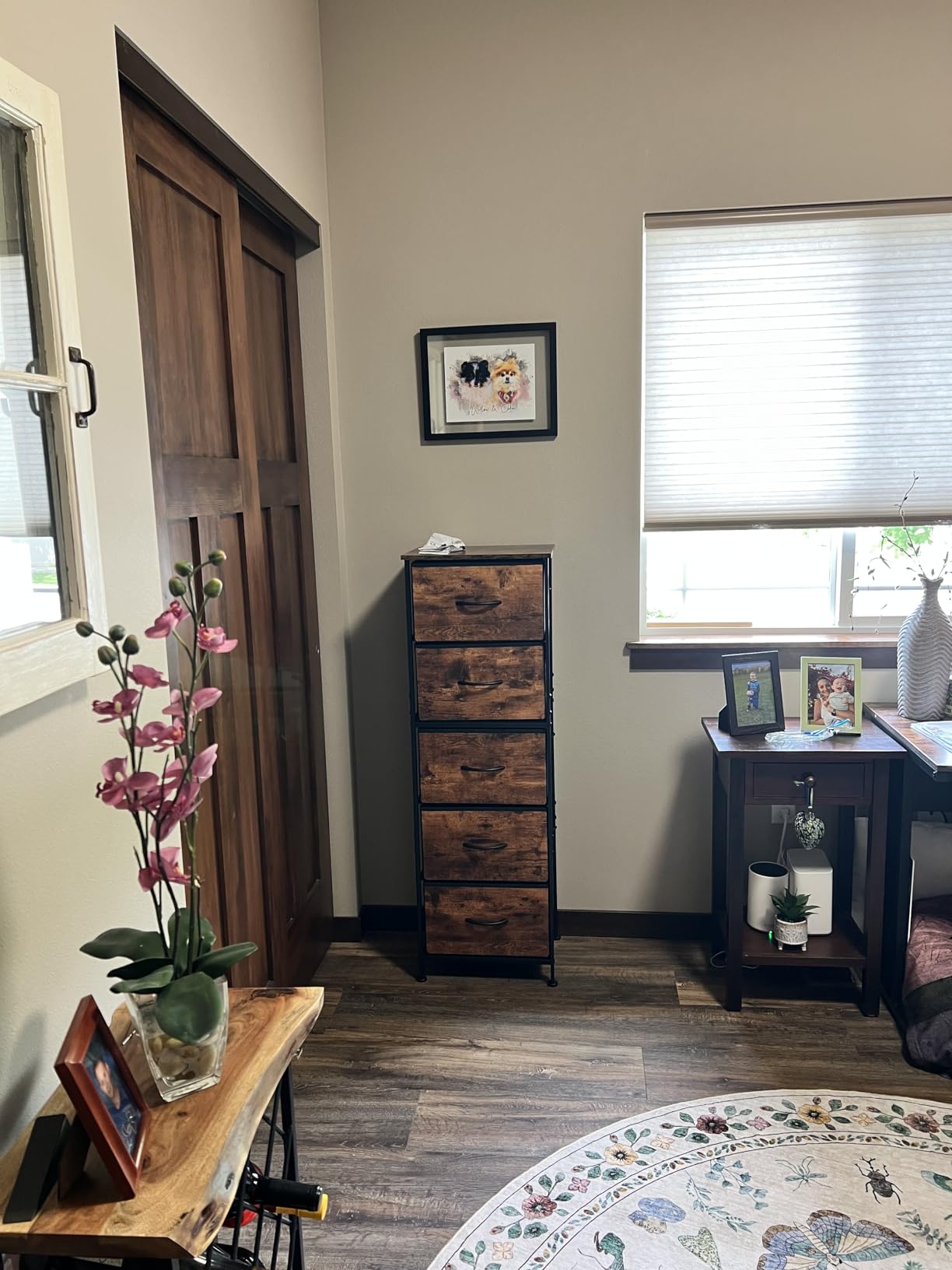 WLIVE Tall Dresser for Bedroom, 5 Drawer Dresser, Rustic Brown customer photo 1