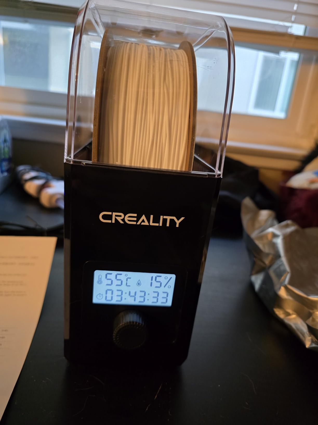 Creality 2026 New Upgrade Filament Dryer Box Pro, Space Pi SE with High PTC Efficiency & Precision Sensor for 1KG Spools 45~65℃, 3D Printer Filament Dehydrator for PLA PETG ABS ASA TPU customer photo 2