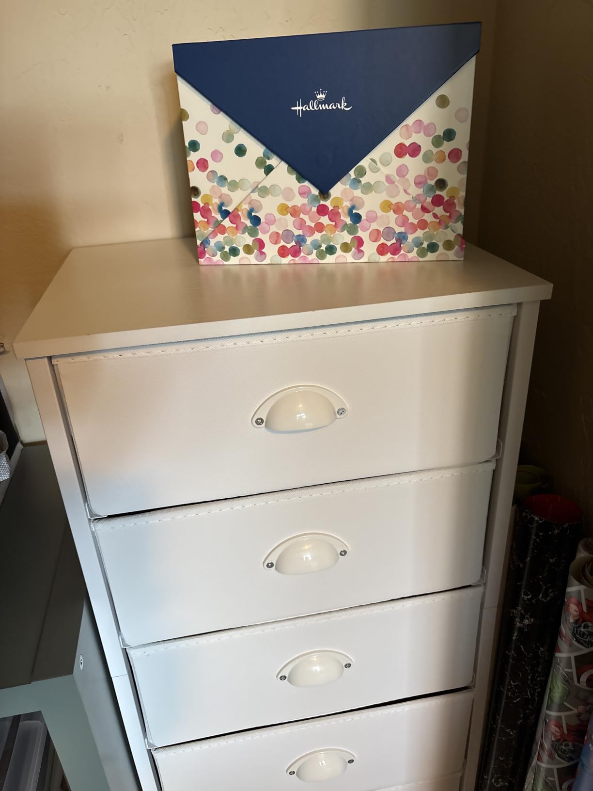 Furnulem Black Dresser for Bedroom, Tall Fabric Chest of Drawers customer photo 1