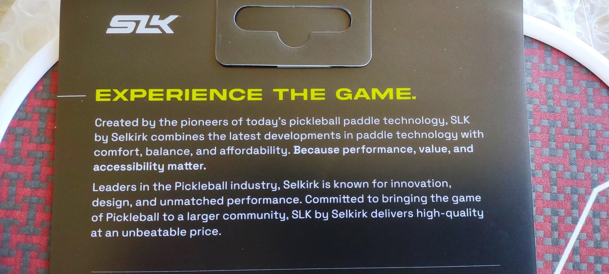 Selkirk Sport SLK Halo Pickleball Paddles | T700 Raw Carbon Fiber Paddle customer photo 2
