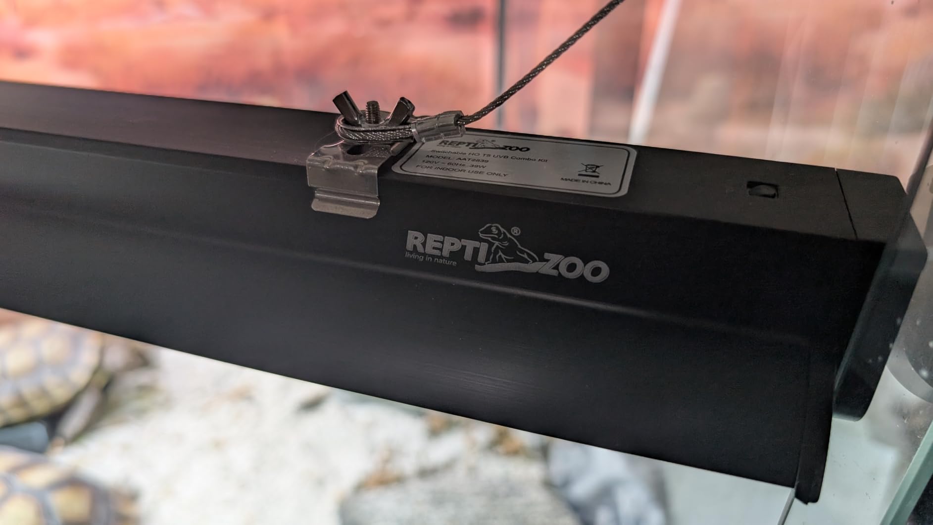 REPTI ZOO Switchable UVB Light for Reptiles, 39W T5 UVB Light Combo Kit for Tropical & Desert Reptile, 34
