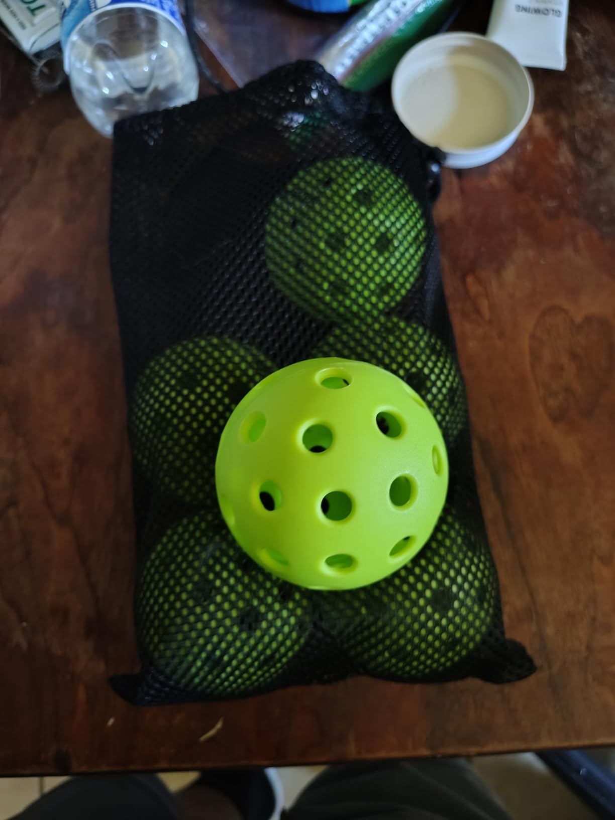 cyclotron 6-Pack Pickleball Balls - USAPA Approved, 40-Hole Outdoor & Indoor Pickleballs with Mesh Bag, High-Visibility Durable Balls for Practice customer photo 1