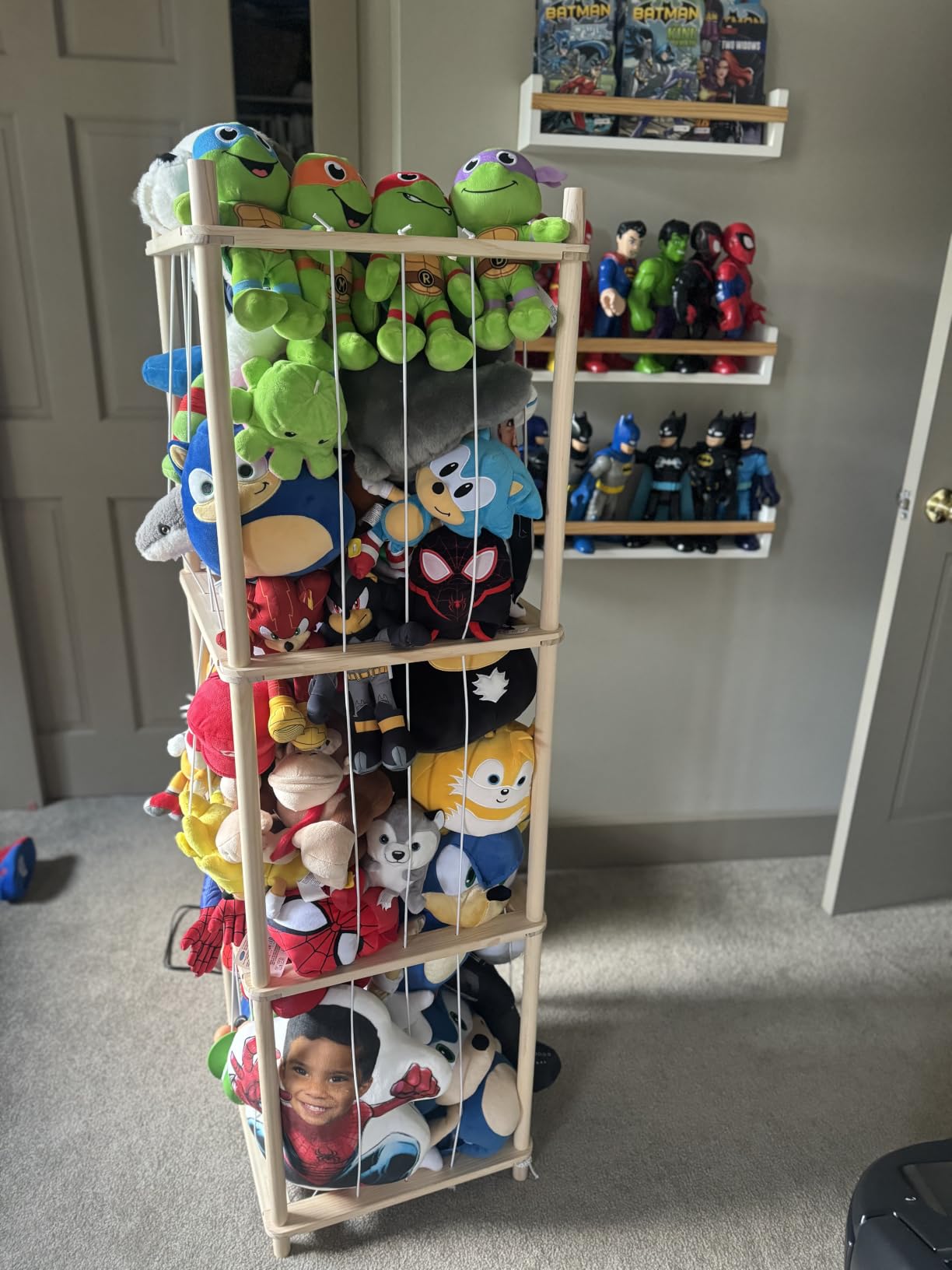 Woodure Stuffed Animal Storage & Organizer, Wooden Toy Holder Zoo for Kids customer photo 1