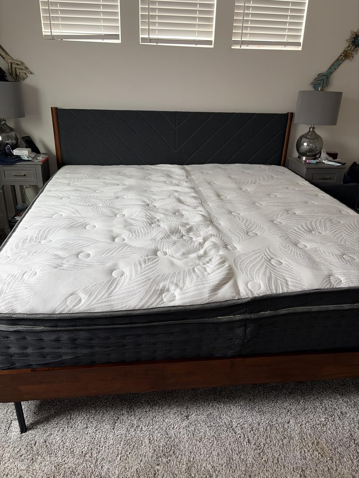 King Size Mattress, 14 Inch Hybrid King Mattress in a Box with Gel Memory Foam, Individually Wrapped Pocket Spring, Motion Isolation, Pressure Relief, Medium Firm, CertiPUR-US Certified, 76