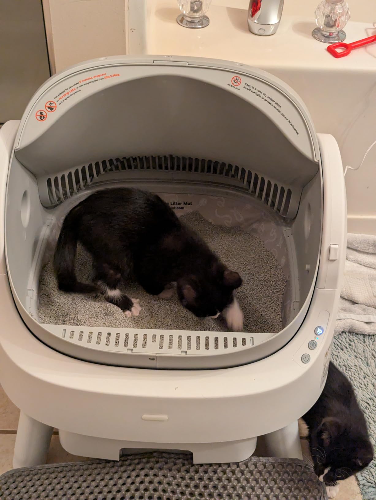 Self Cleaning Cat Litter Box, Automatic Litter Box for Multiple Cats, Integrated Safety Protection with Open-Top Design customer photo 2