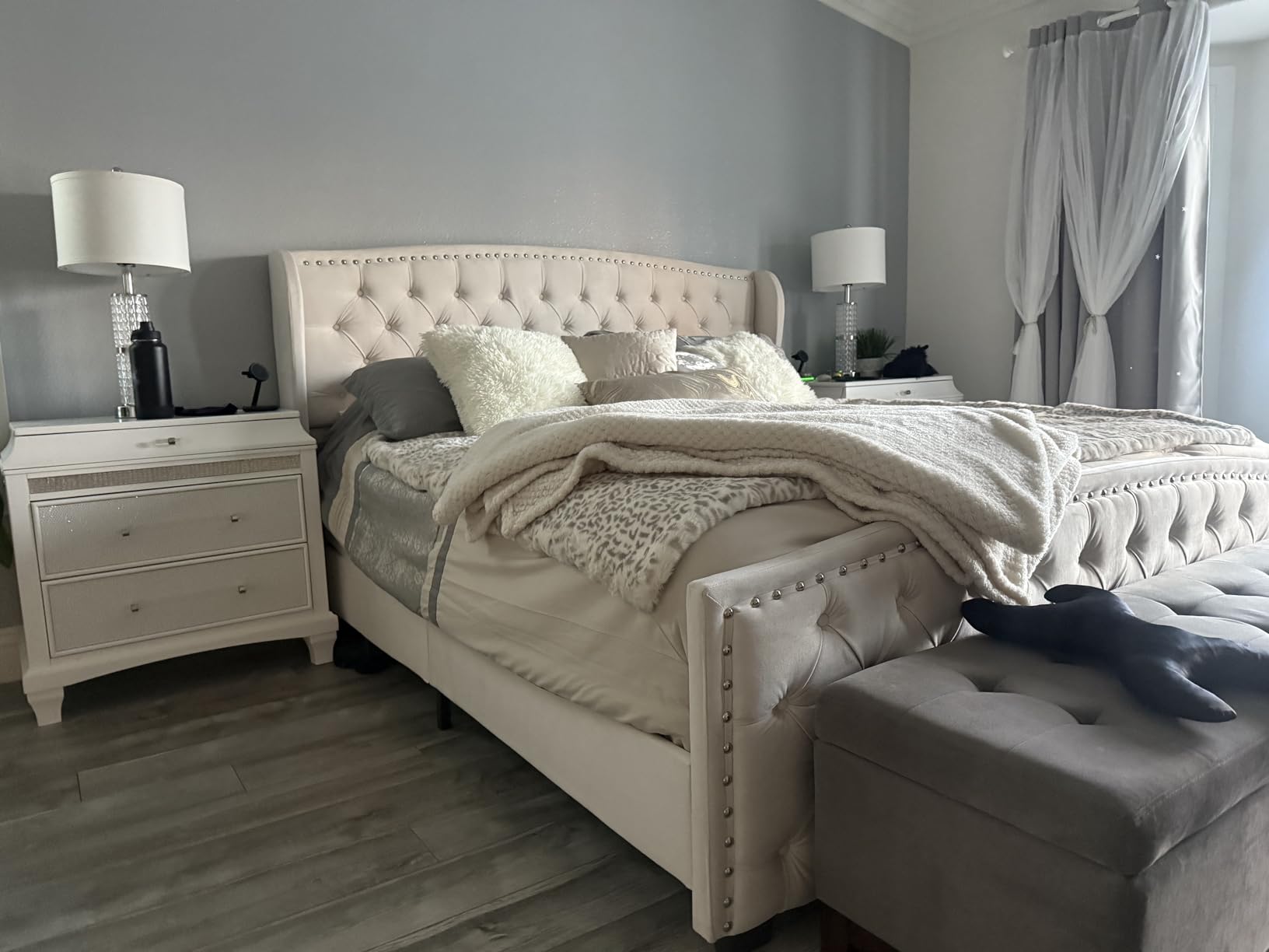 AMERLIFE King Adjustable Bed Frame with 51