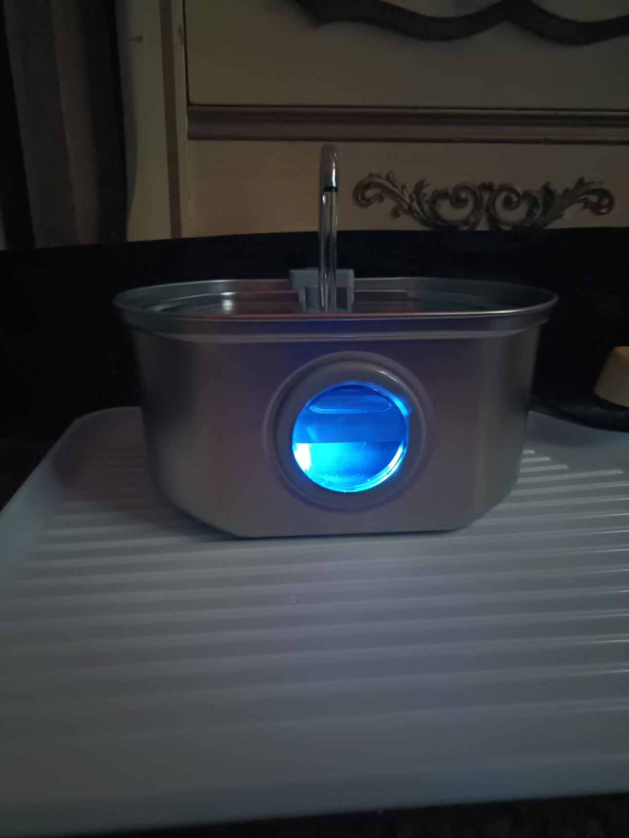 Cat Water Fountain Stainless Steel: 74oz/2.2L Cat Fountain for Drinking customer photo 2