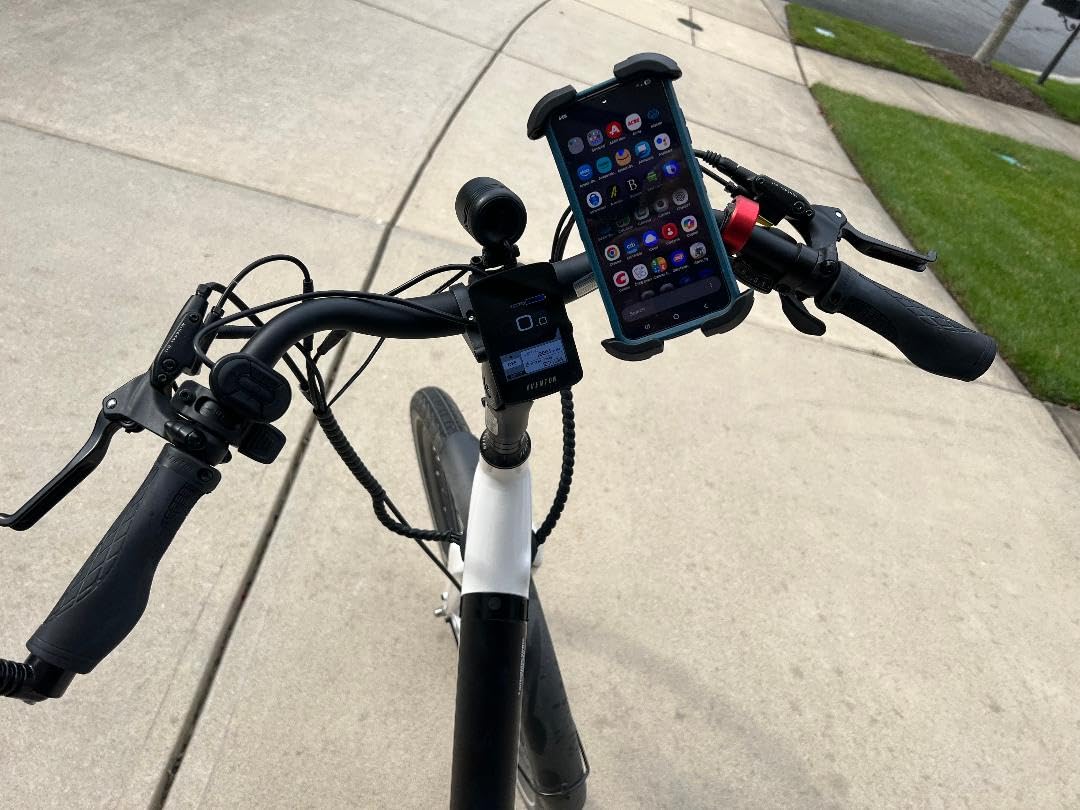 Bike Phone Holder Motorcycle Mount with Rubber Vibration Damper customer photo 1