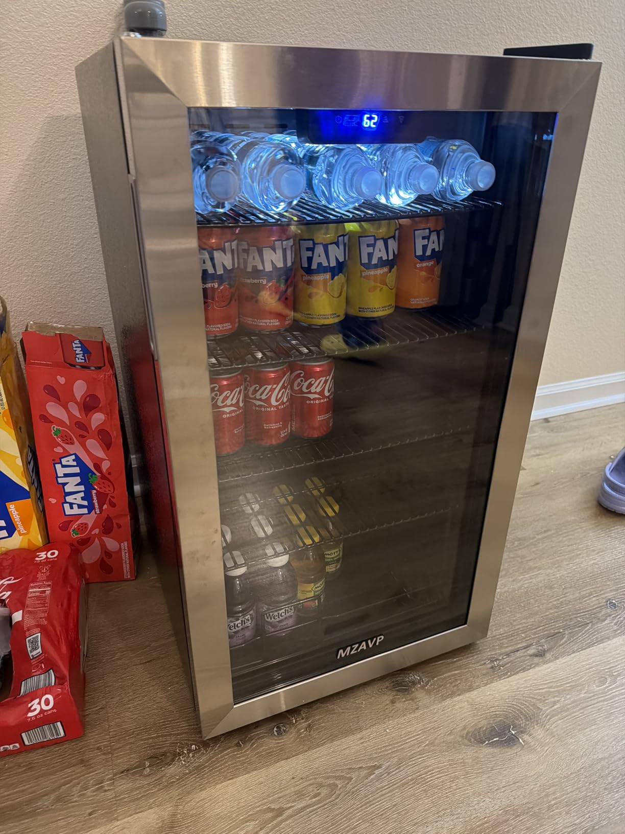 Large Wine Cooler Refrigerator 24 Inch, 200 Bottle Wine Fridge with Professional Temperature Control, Built-in/Freestanding Tall Wine Refrigerator, Low Noise & Sliding Rail Shelves, For Home Bar customer photo 1