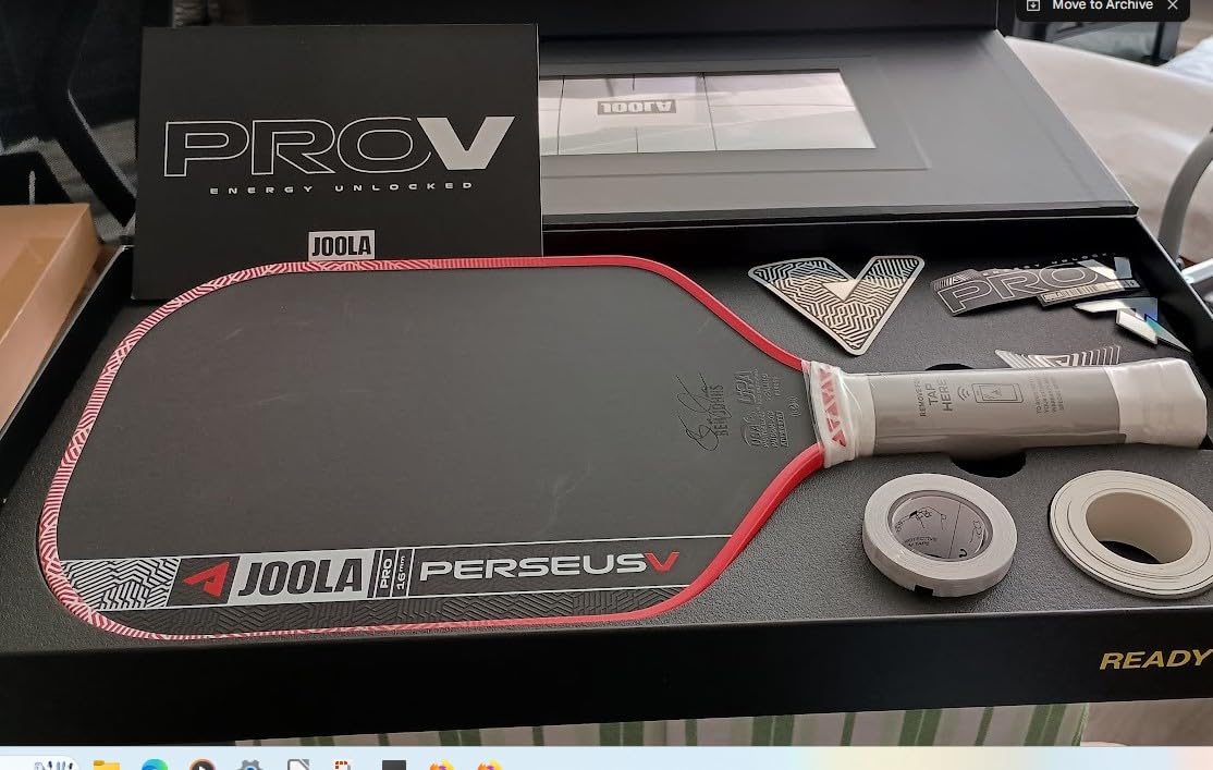 JOOLA Pro V Pickleball Paddle - 14mm/16mm - Raw Carbon Fiber Textured Surface - Enhanced Frame & Propulsion Core, USAPA & UPA-A Certified, NFC Chip Enabled, Premium Control & Lightweight Performance customer photo 1