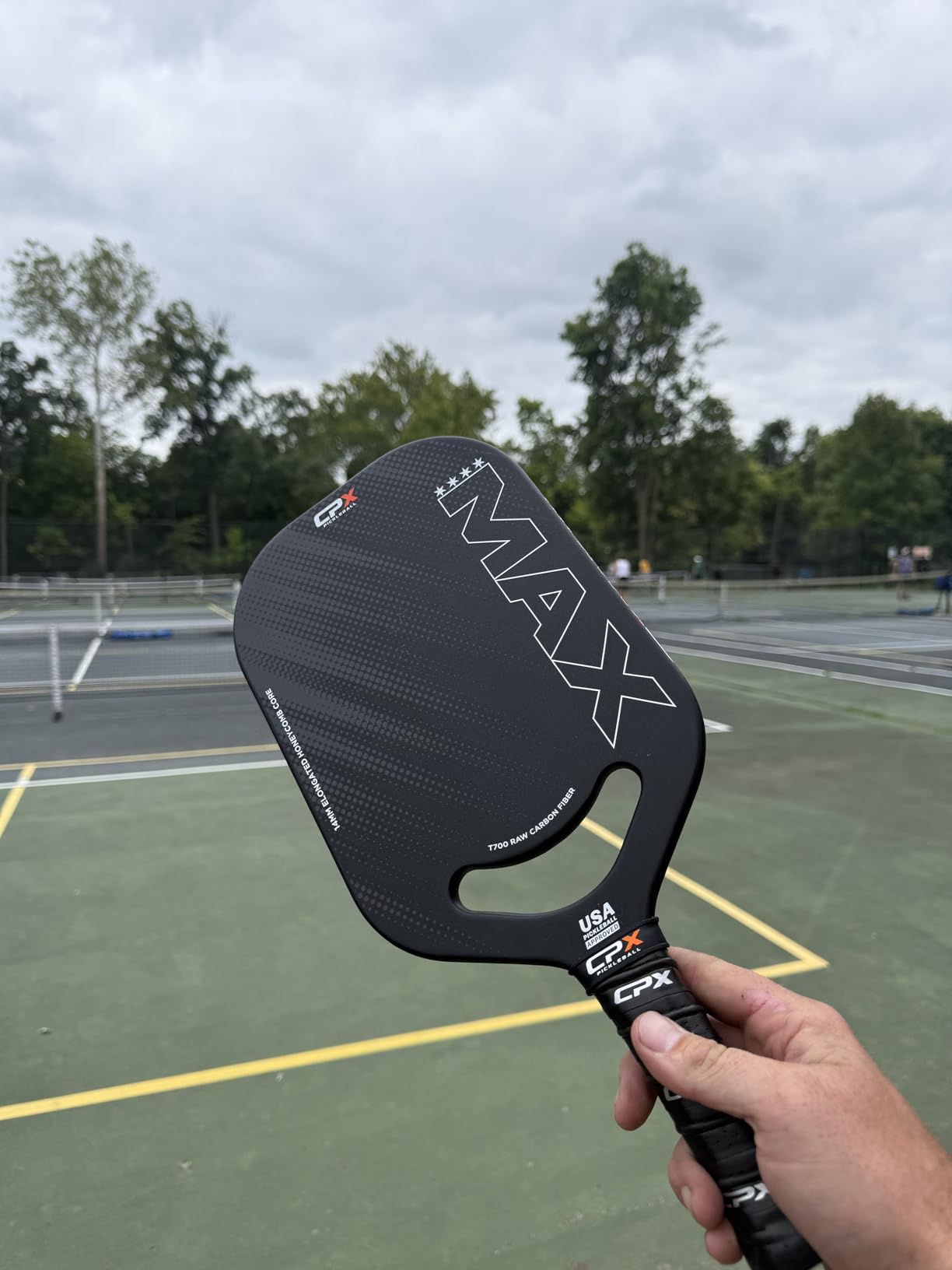 CPX MAX Raw Carbon Fiber T700 Pickleball Elongated Paddle Racket - Professional Grade customer photo 1