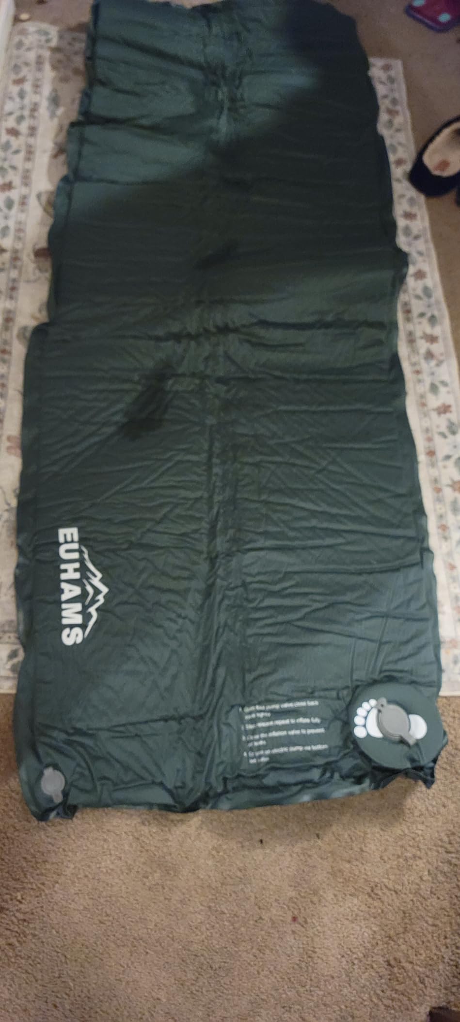 EUHAMS Double Self-Inflating Sleeping Pad for Camping with Memory Foam customer photo 1