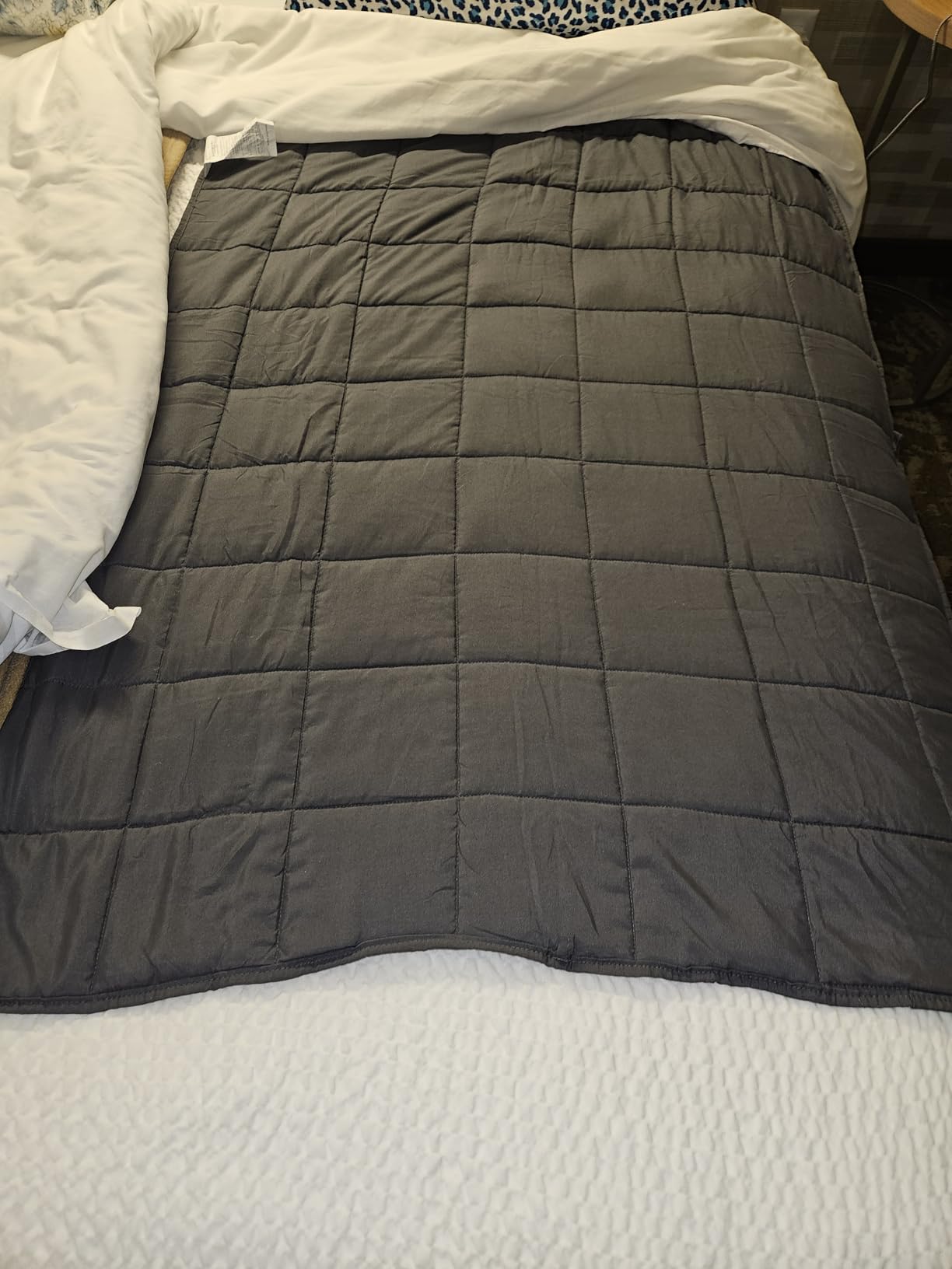yescool Weighted Blanket 10 Pounds Twin Cooling Weighted Lap Blanket, Grey Heavy Blanket for Teenagers, Weighted Throw Blanket Gifts for 80-110lbs, 48