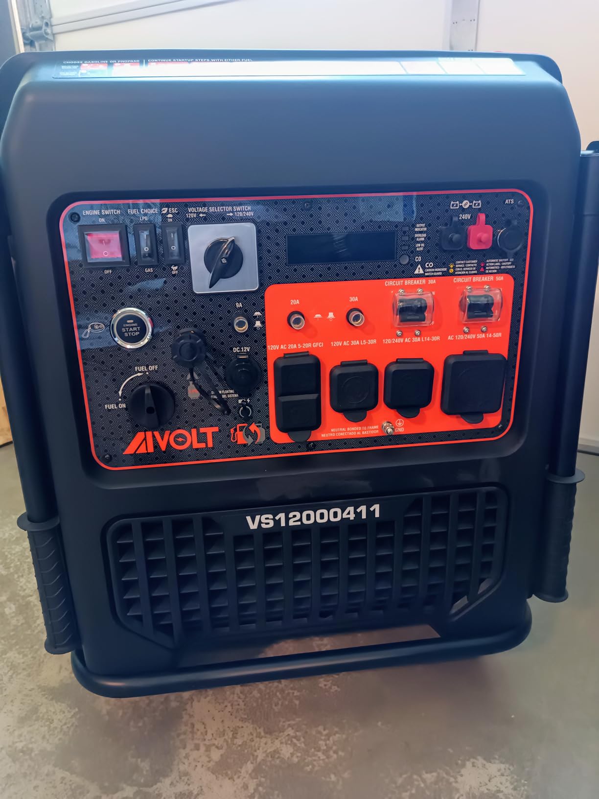AIVOLT 8000W Dual Fuel Inverter Generator 50A RV Generator customer photo 1