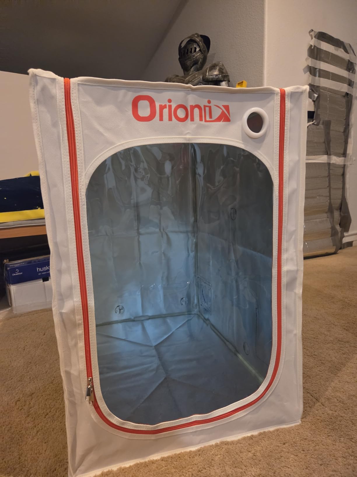 3D Printer Tent Enclosure for Anycubic Kobra X, Upgraded Large Cover with Ventilation & LED Light - Dustproof, Waterproof, Fireproof, Sound Dampening & Temperature Retaining, 19.7x26.8x28.3in customer photo 1