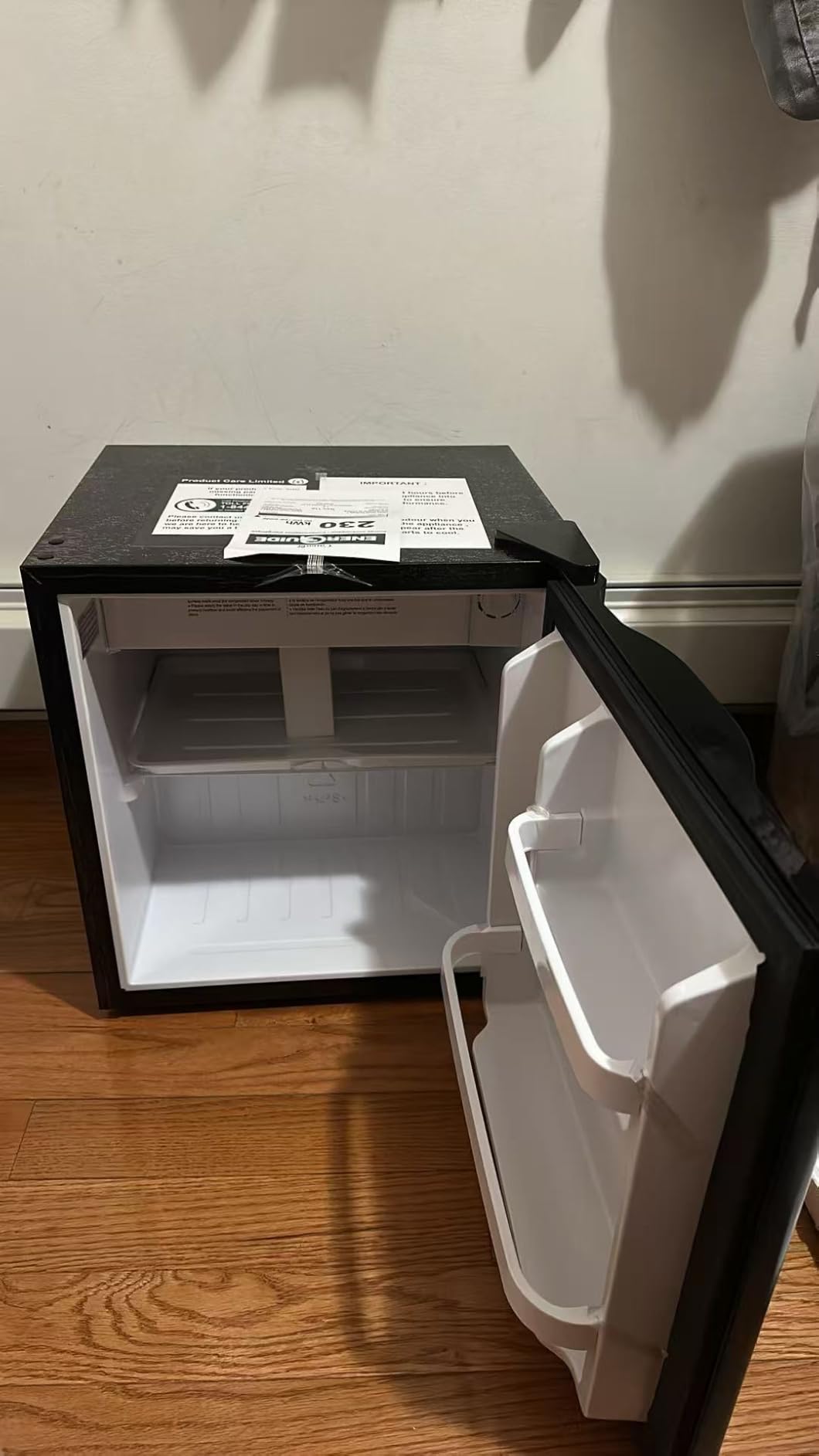 COSTWAY 1.7 Cu.Ft Mini Fridge with Compartment for Dorm Office Bedroom customer photo 2