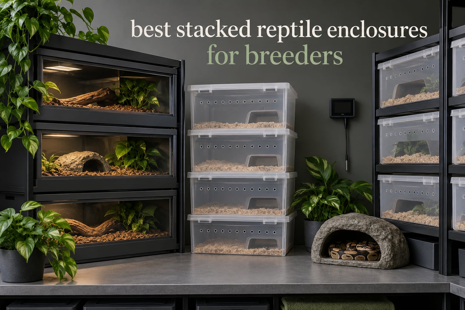best stacked reptile enclosures for breeders