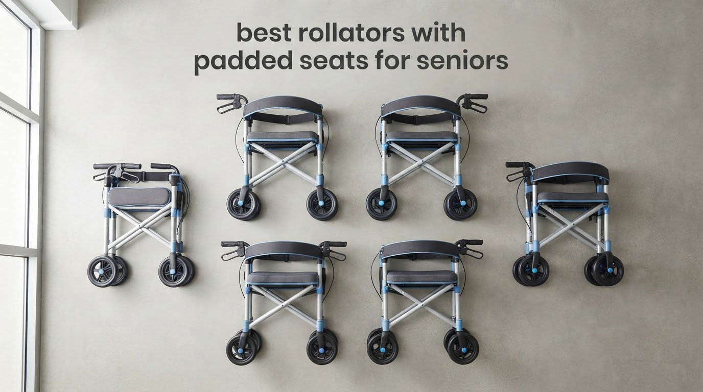best rollators with padded seats for seniors