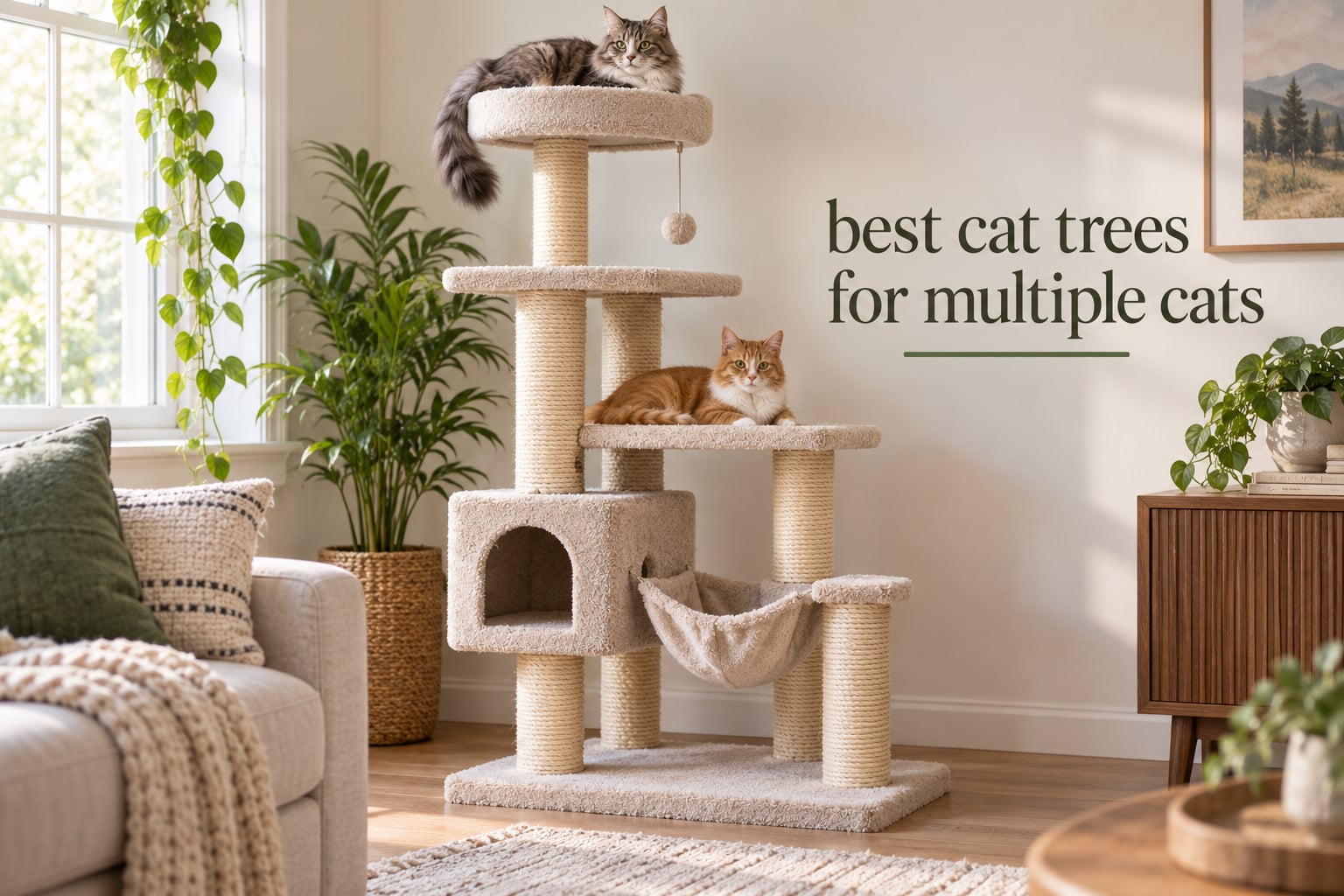 best cat trees for multiple cats
