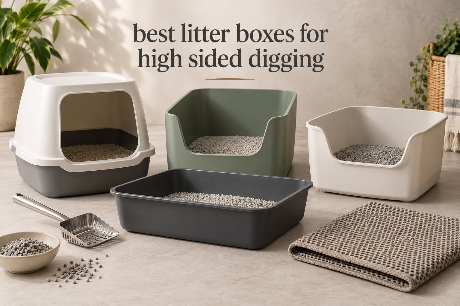 best litter boxes for high sided digging