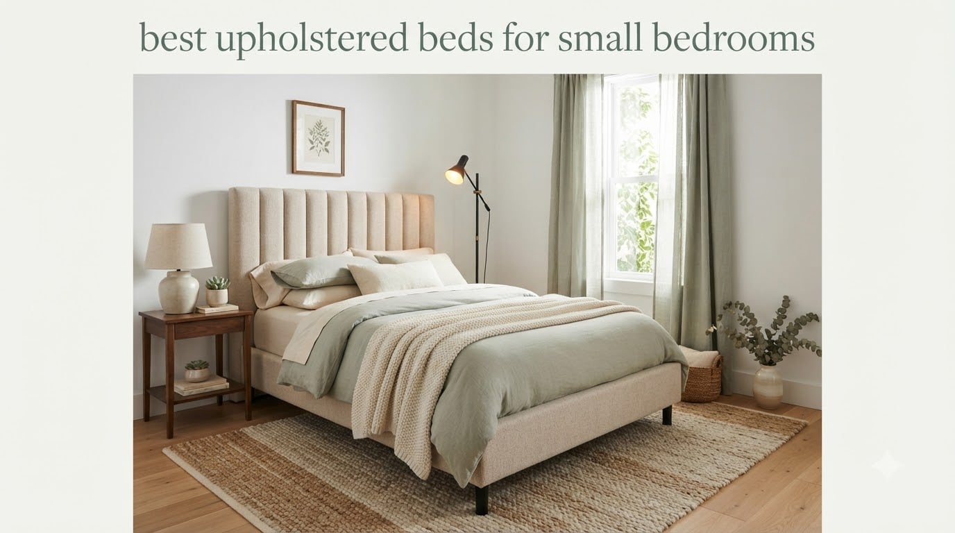 best upholstered beds for small bedrooms