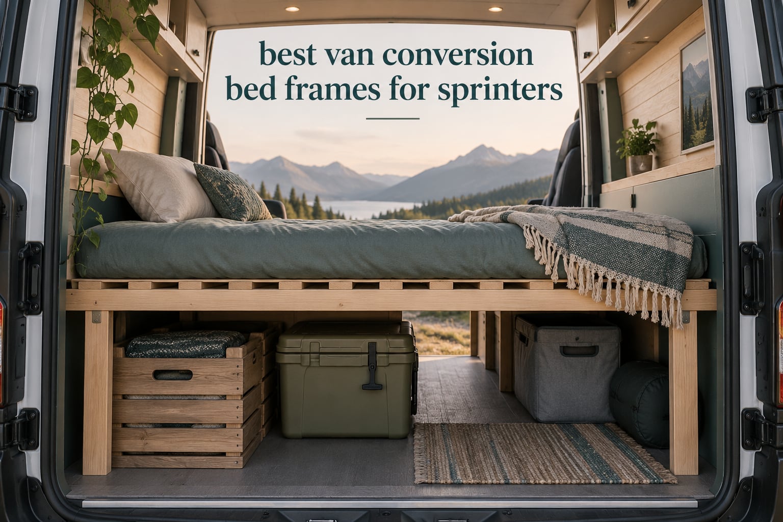 best van conversion bed frames for sprinters
