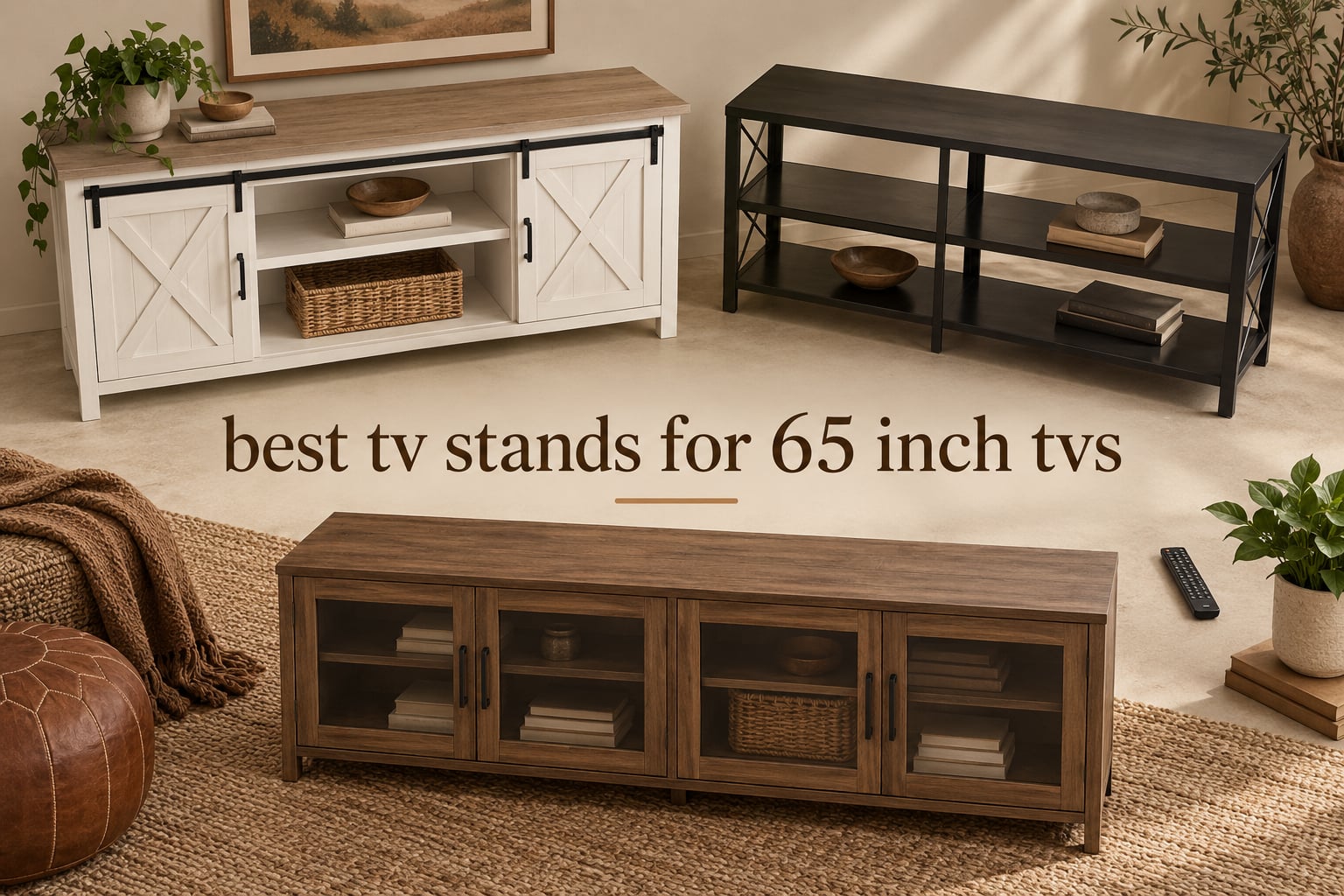 best tv stands for 65 inch tvs