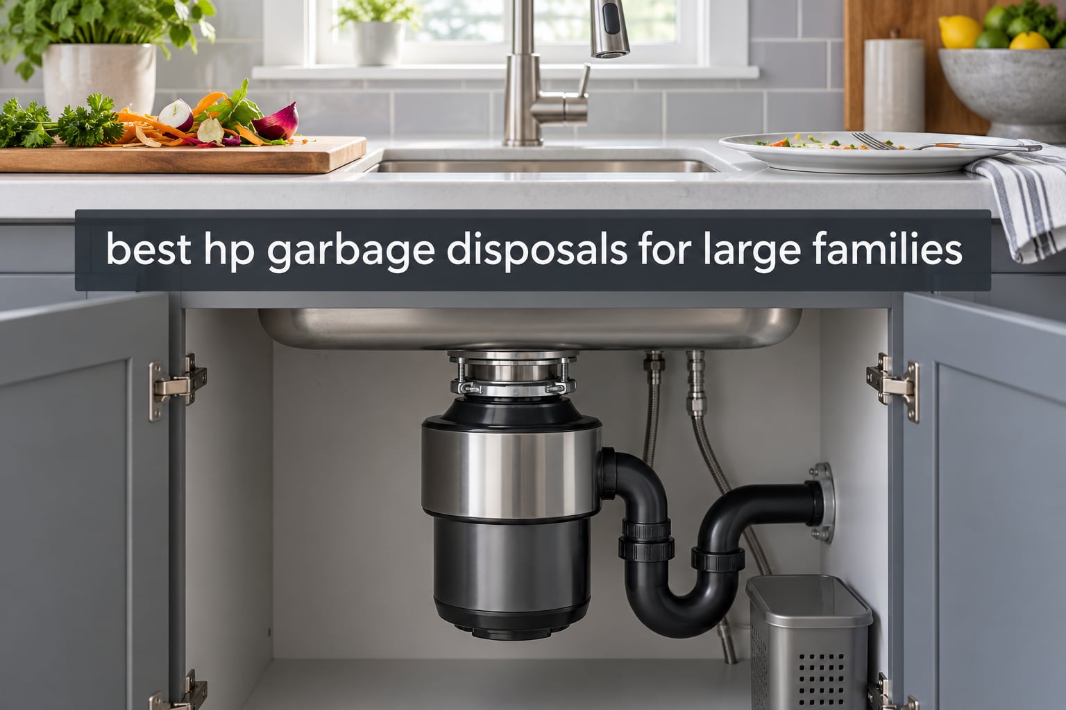 best 1 hp garbage disposals for large families