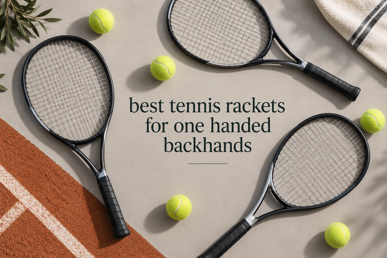 best tennis rackets for one handed backhands