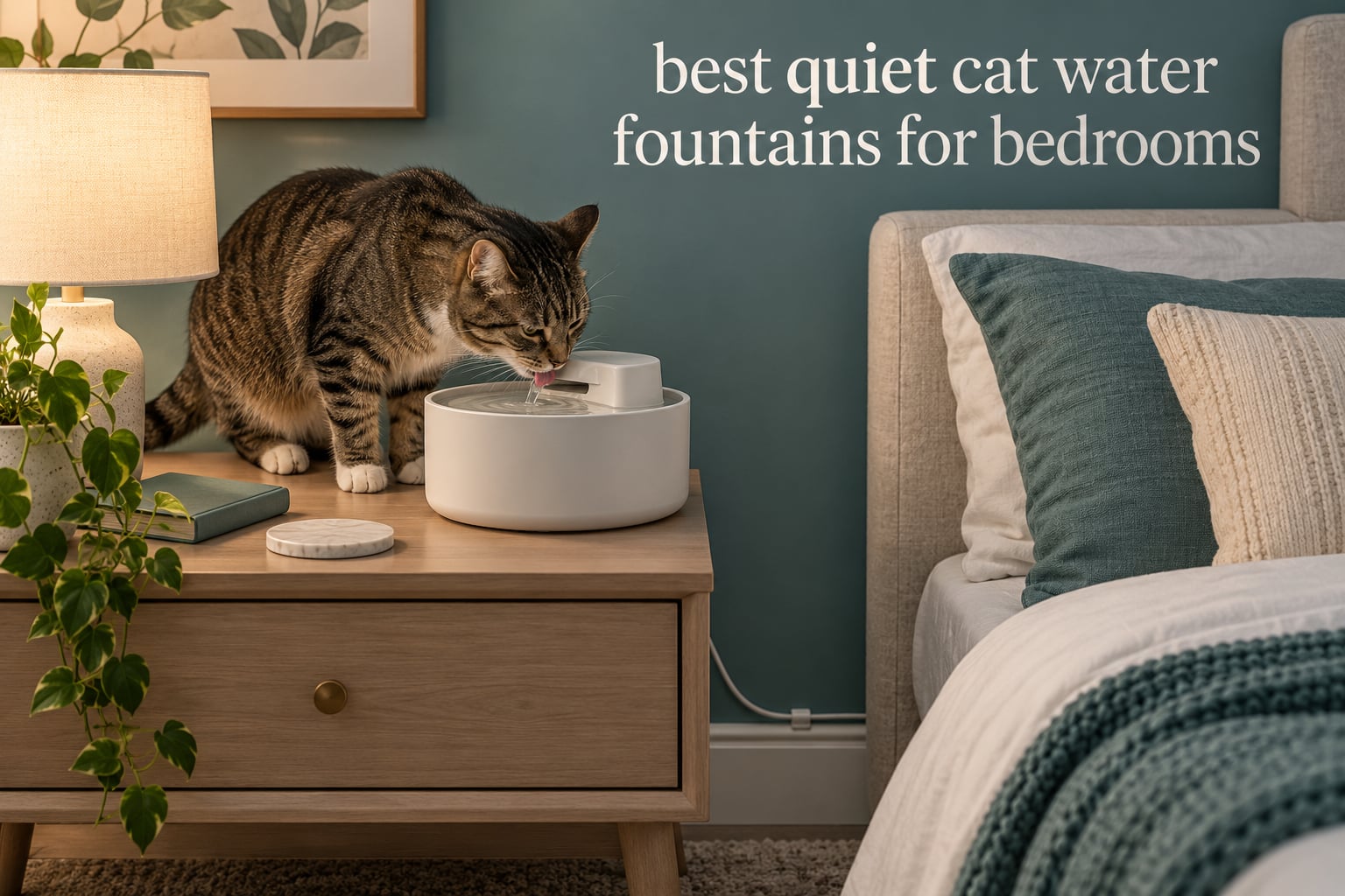 best quiet cat water fountains for bedrooms