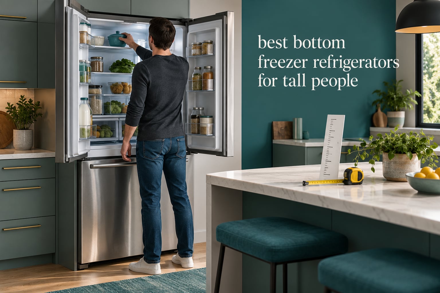 best bottom freezer refrigerators for tall people