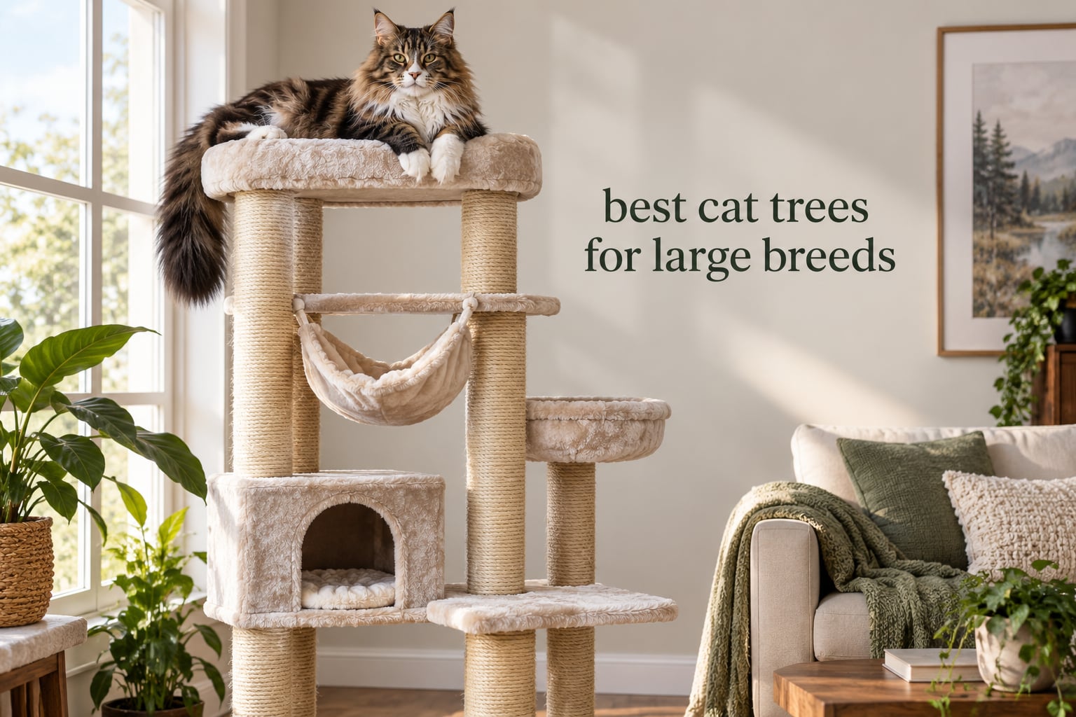 best cat trees for large breeds