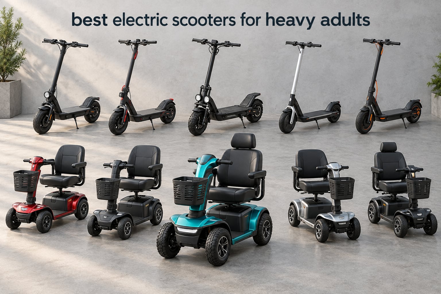 best electric scooters for heavy adults