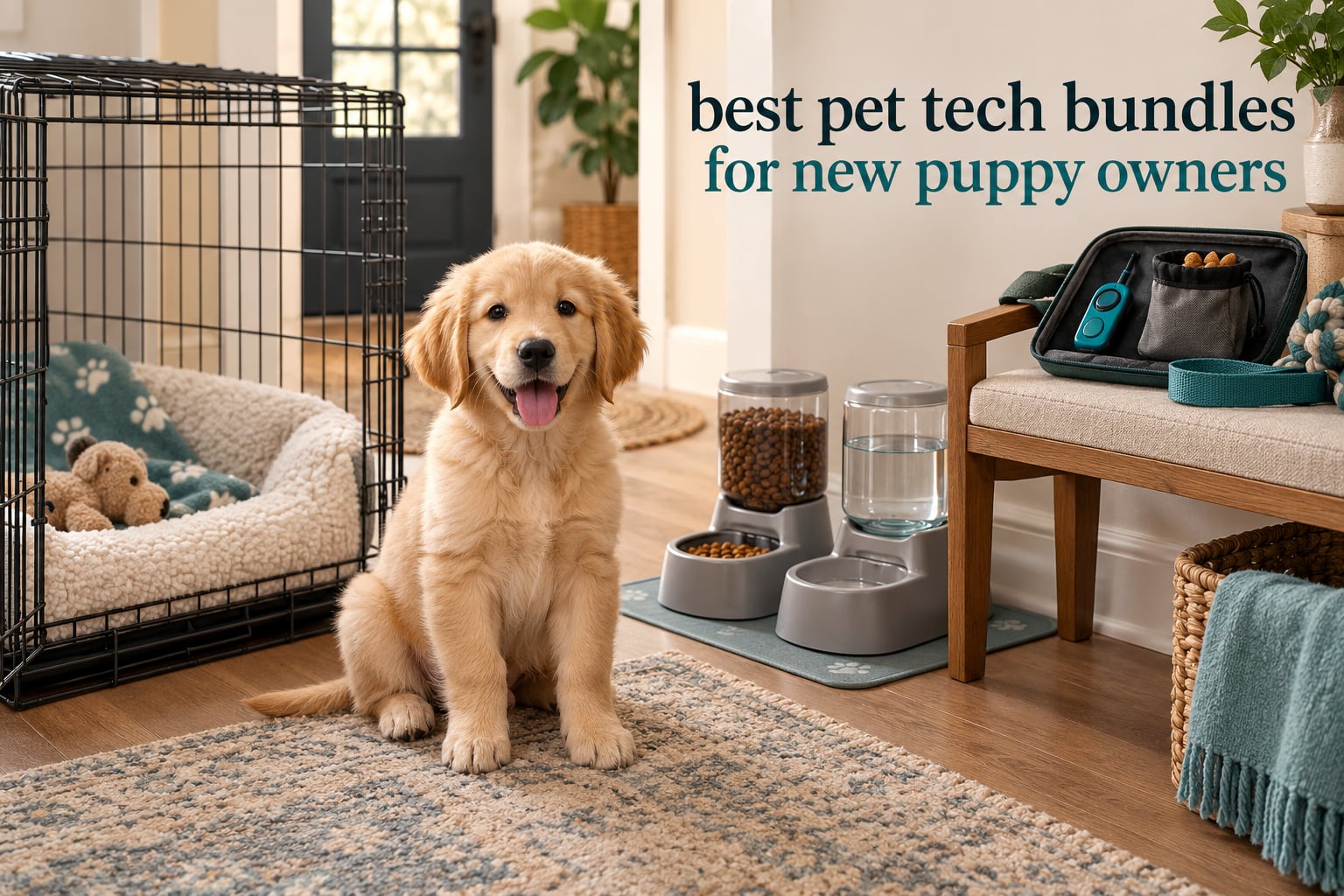 best pet tech bundles for new puppy owners