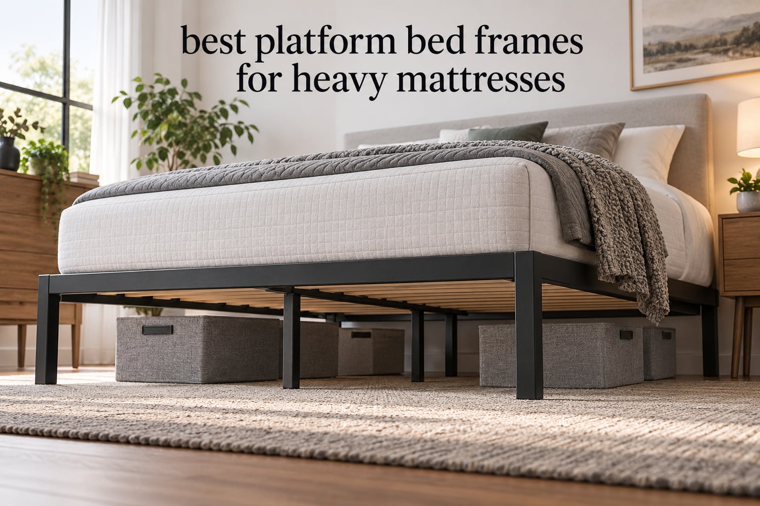 best platform bed frames for heavy mattresses