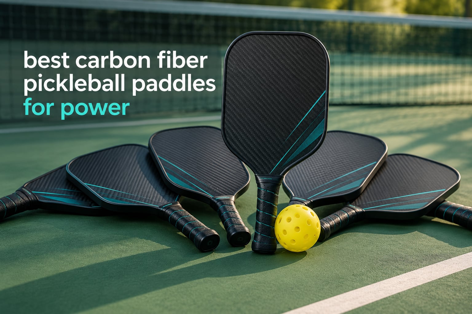 best carbon fiber pickleball paddles for power