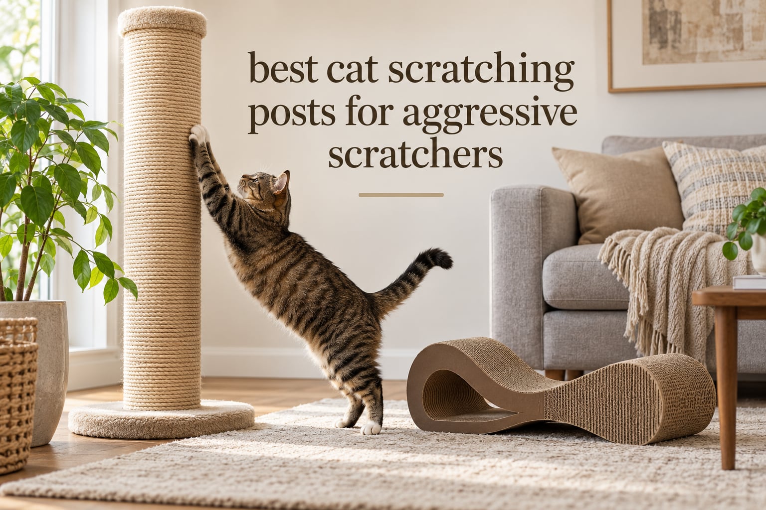 best cat scratching posts for aggressive scratchers