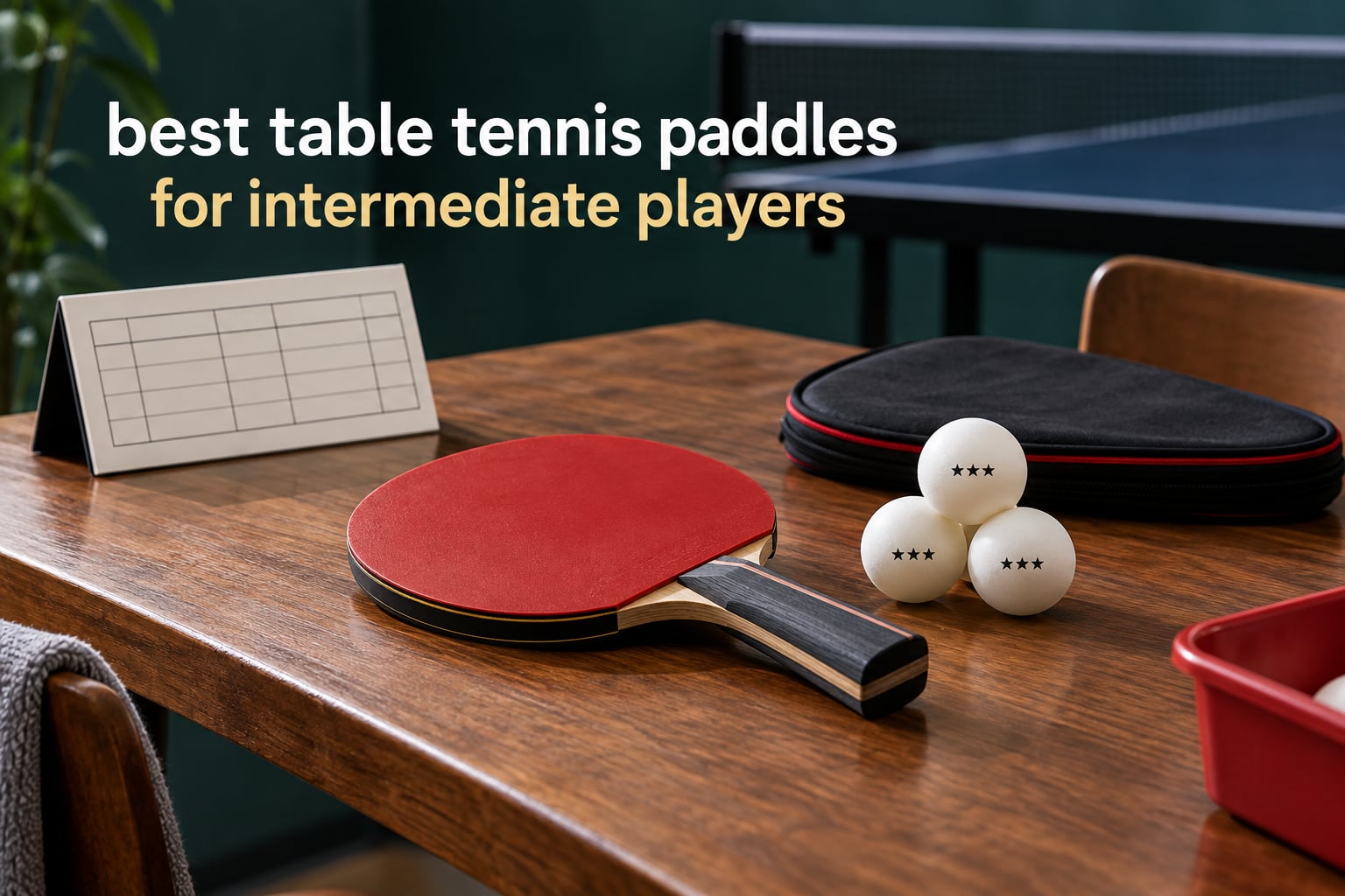 best table tennis paddles for intermediate players