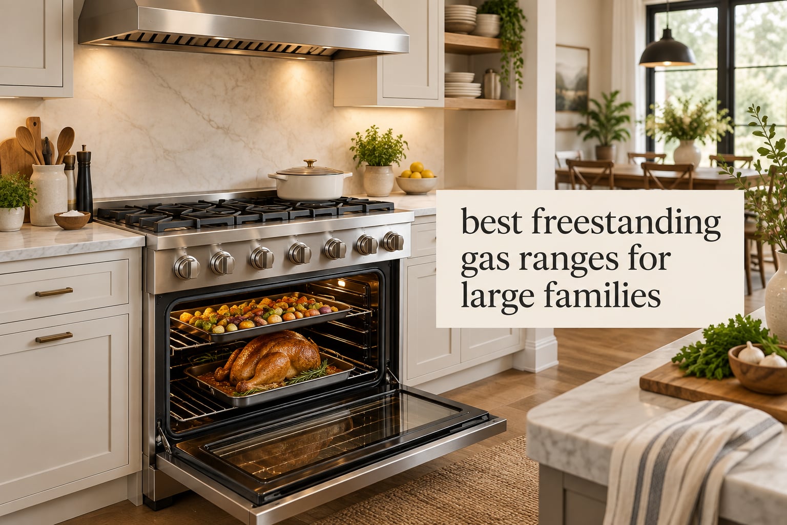 best freestanding gas ranges for large families