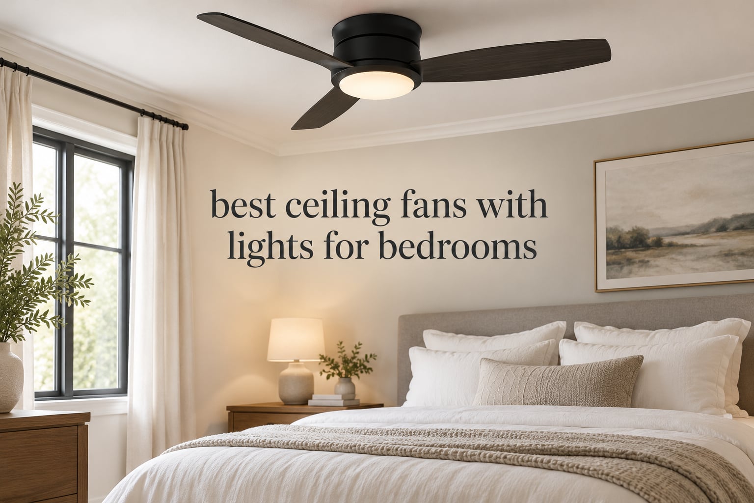 best ceiling fans with lights for bedrooms