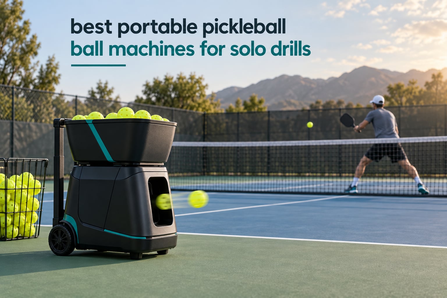 best portable pickleball ball machines for solo drills